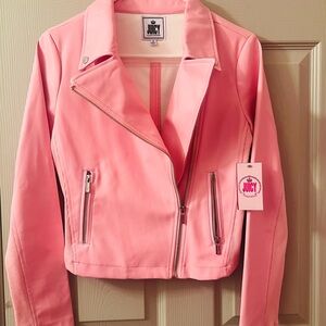 Juicy Couture Light Pink Leather Jacket
